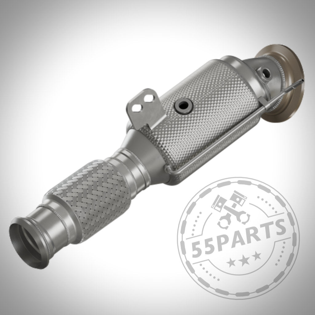 HJS ECE Downpipe B58(TU) passend für BMW G-Serie M240, M340i, M440i, 540i, 640i, 740i, 840i, Z4 und A90 Supra mit Wulstverbinder