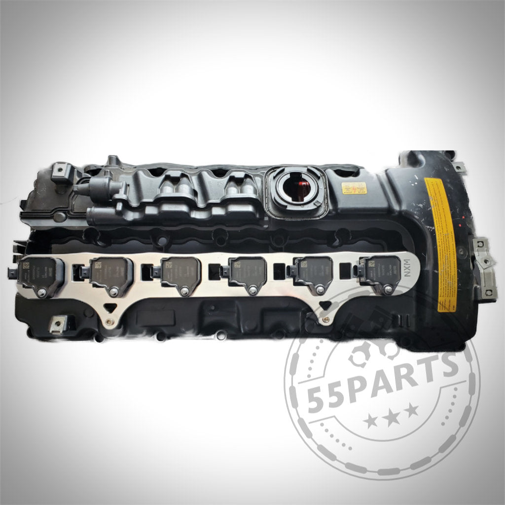 Das 55Parts Exclusive NexSys B58 Zündspulen Upgrade Kit von Nexsys Motorsport passend für BMW 135i, 335i, 535i, Z4 mit N54-Motor ist auf weißem Hintergrund abgebildet – ideal als Tuning- oder Upgrade-Lösung.